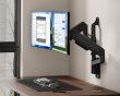 Heavy-Duty Wall Mount for 2 Monitors - Black