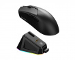 GS01 Wireless Gaming Mouse with Dock - Black