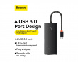 Lite Series 4-Port Type-C HUB Adapter - Black