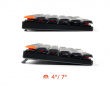 K1v6 Low Profile QMK Wireless Keyboard [Gateron Brown] - Light Grey