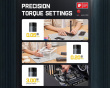 E1 Max 3.7V Electric 50-in-1 Screwdriver Set - Grey
