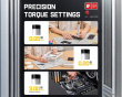 E1 Max 3.7V Electric 50-in-1 Screwdriver Set - Silver