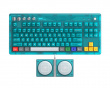 Retro Mechanical Keyboard Wireless - ANSI - Clear Blue