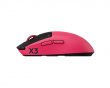PRO X3 Superstrike Wireless Gaming Mouse - Pink Eclipse