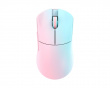 Huan Stainless Magnesium Alloy Wireless Gaming Mouse - Blue/Pink