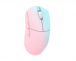 Huan Stainless Magnesium Alloy Wireless Gaming Mouse - Blue/Pink