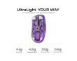 G6 HE 8K Wireless Gaming Mouse - Frosted Lavender