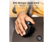 EM05 NL Vertical Wireless Trackball Mouse - Black