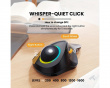 EM03 Wireless RGB Trackball Mouse - Black