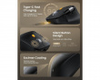 EM25 Fast-Scroll Ergonomic Mouse - Black