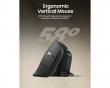 EM11 Pro Ergonomic Vertical Mouse - Black/Blue