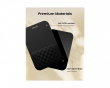MP50 Ergonomic Mouse Pad with Wrist Rest Lycra - Black