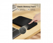 MP50 Ergonomic Mouse Pad with Wrist Rest Lycra - Black