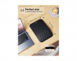 MP50 Ergonomic Mouse Pad with Wrist Rest Lycra - Black