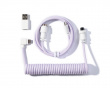 Coiled Aviator Cable Angled 8K Light Purple