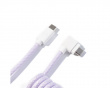 Coiled Aviator Cable Angled 8K Light Purple