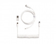 Coiled Aviator Cable Straight 8K - White
