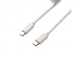 Coiled Aviator Cable Straight 8K - White