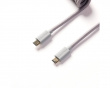 Coiled Aviator Cable Straight 8K - Grey