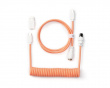 Coiled Aviator Cable Straight 8K - Pink Orange