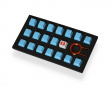 18-Key Rubber Double-shot Backlit Keycap Set - Neon Blue