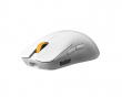 HELIX 8K Wireless Gaming Mouse - White [Yellow Scroll-Wheel] (DEMO)