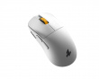 HELIX 8K Wireless Gaming Mouse - White [Yellow Scroll-Wheel] (DEMO)